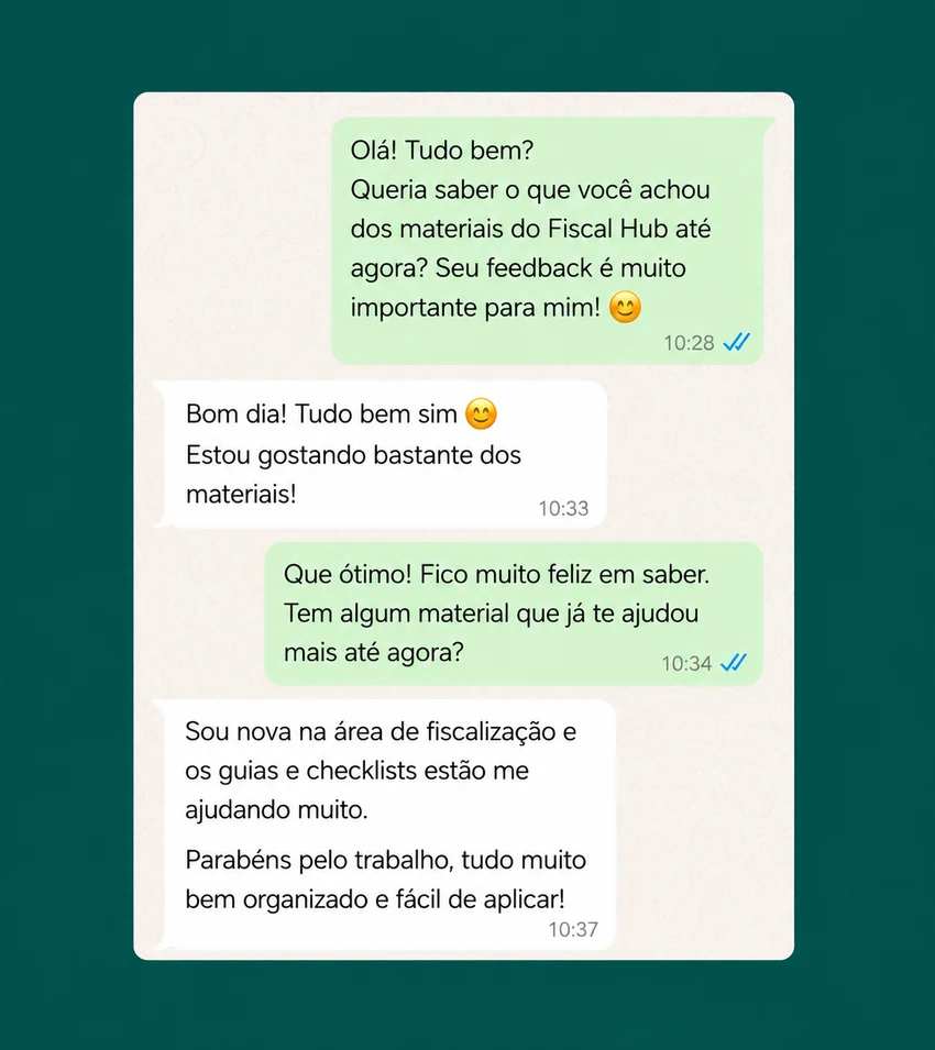 Depoimento sobre o Fiscal Hub